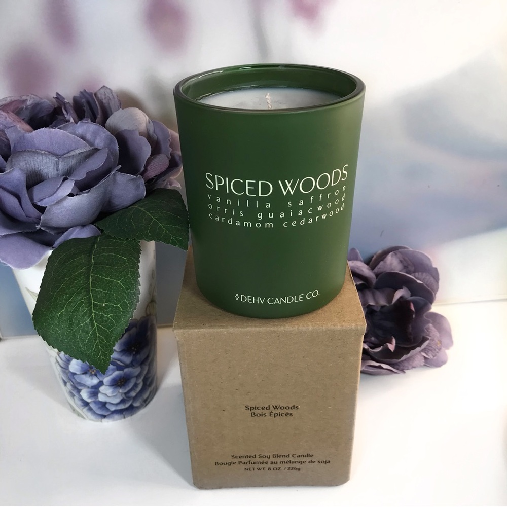 DEHV Spiced Woods Candle - The Woods Collection 8oz, 44-50 hr burn time *BNIB